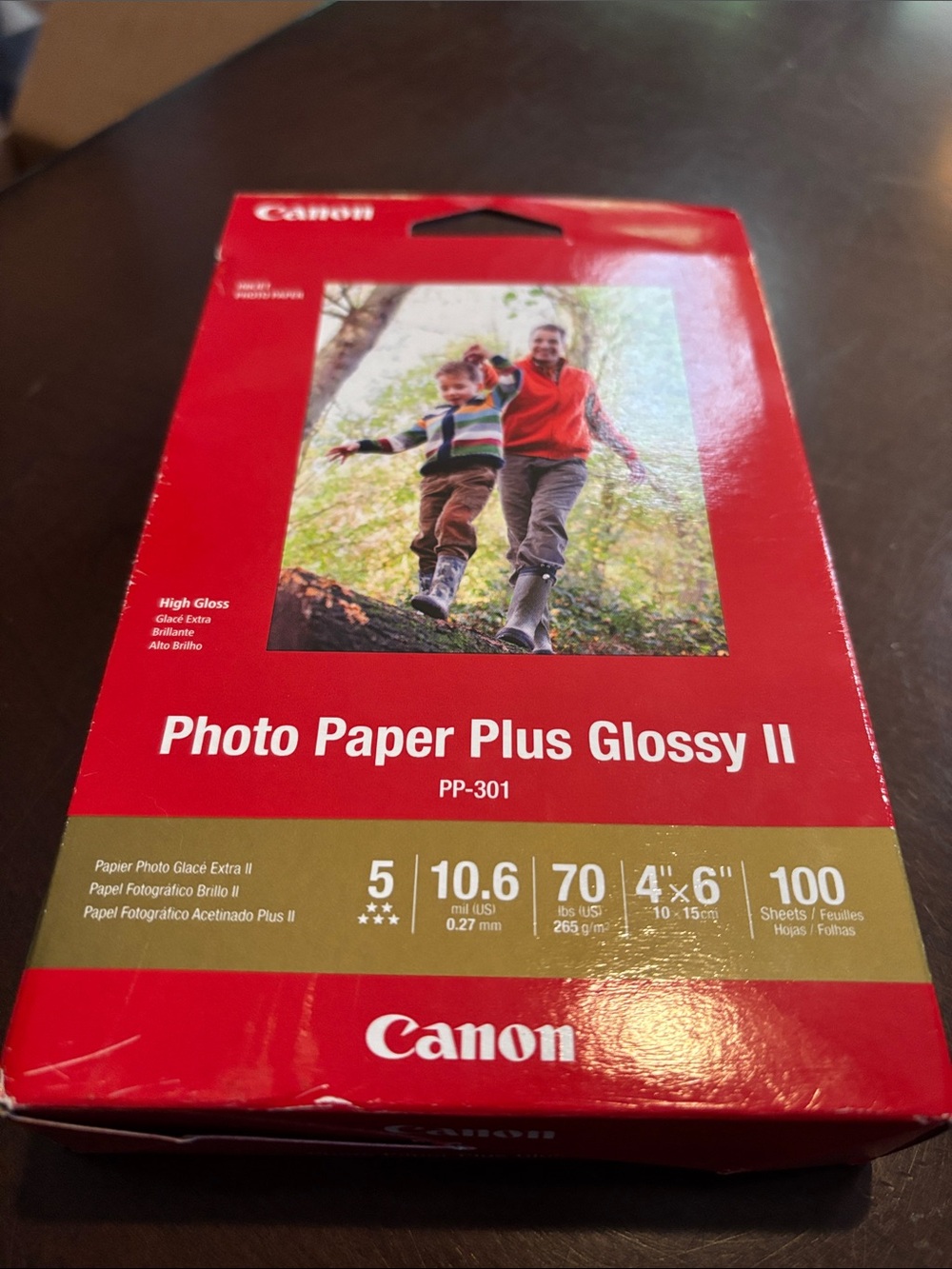 Canon Photo Paper Plus Glossy II PP-301 Pack of 100 4 x 6 Sheets NWT